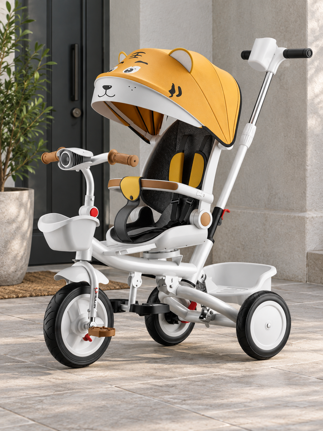 Little Pedaler Swivel Seat Stroller Tricycle