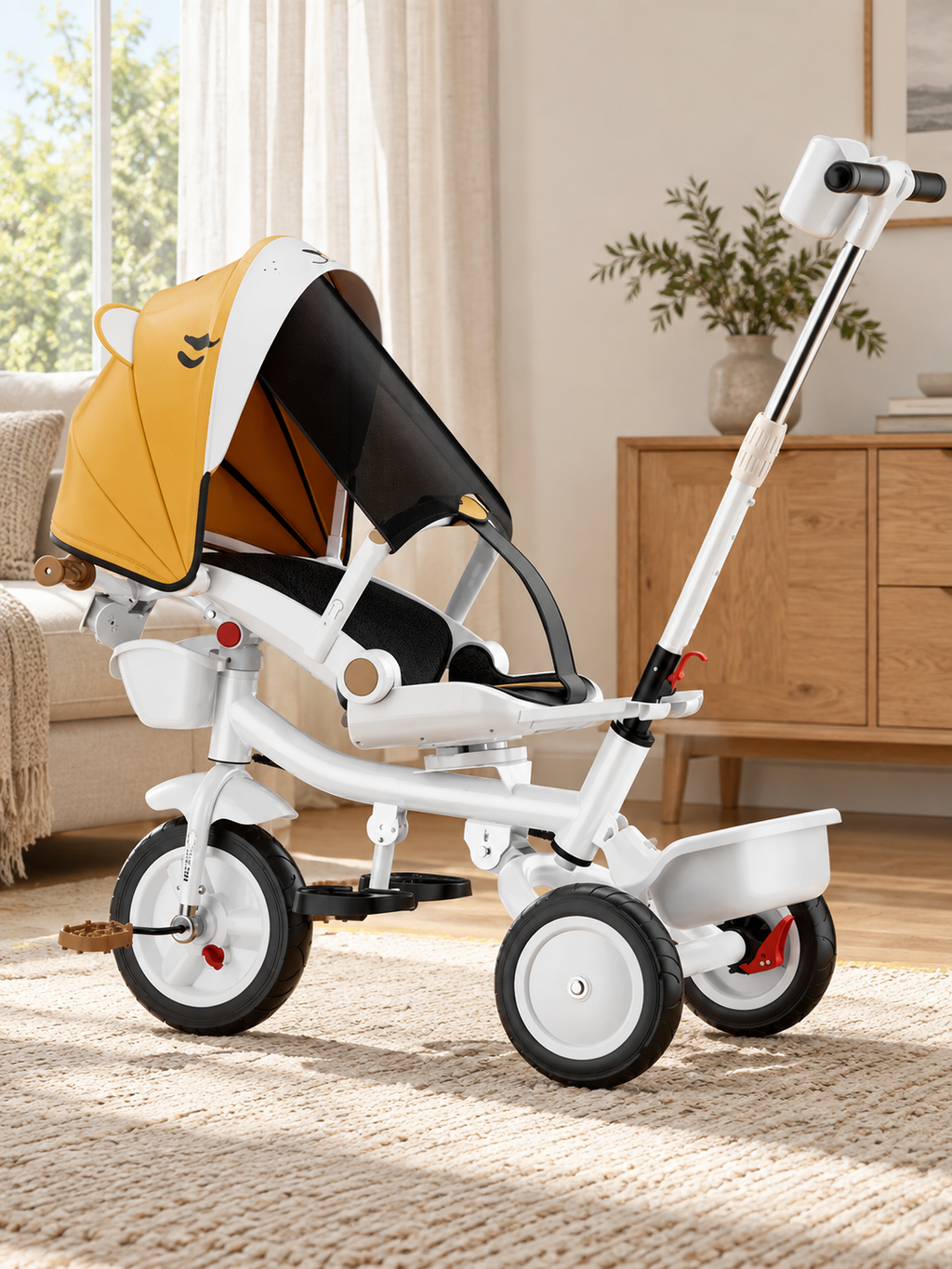 Little Pedaler Swivel Seat Stroller Tricycle