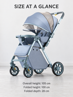 Meadow Ride Reversible Folding Baby Stroller