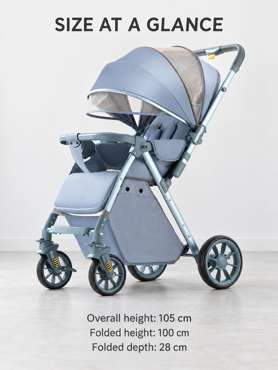 Meadow Ride Reversible Folding Baby Stroller