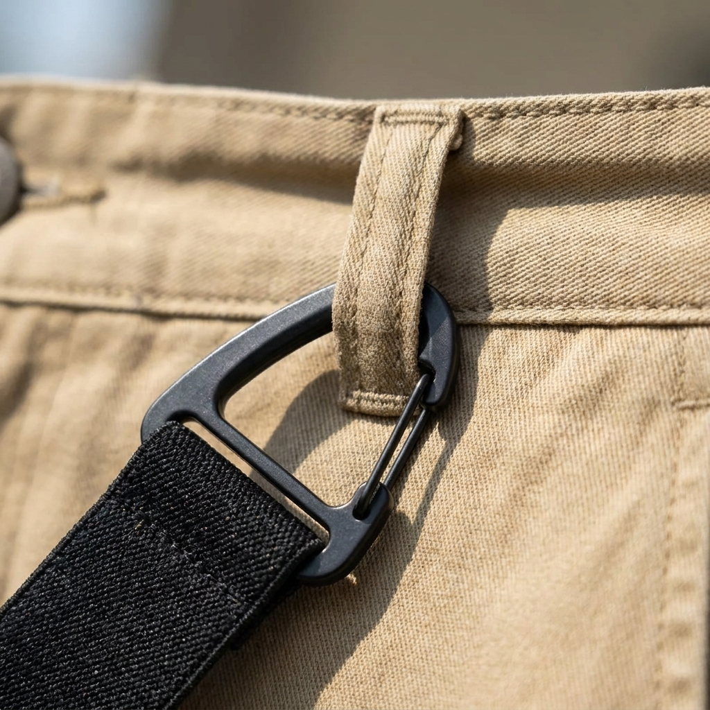 Men's Belt Loop Suspenders - Adjustable Hook Suspenders with 1.5 Inch Straps