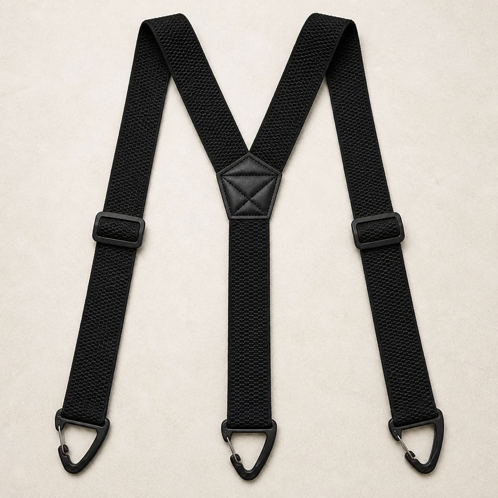 Men's Belt Loop Suspenders - Adjustable Hook Suspenders with 1.5 Inch Straps