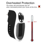 Mini Portable Electric Heater - Programmable & Adjustable Thermostat for Bedroom, Home Office, Personal Use