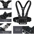 Mobile Phone Chest Mount Harness Strap Holder, Head Mount, Chest Mount