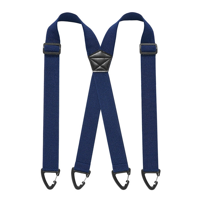 Men's Belt Loop Suspenders - Adjustable Hook Suspenders with 1.5 Inch Straps