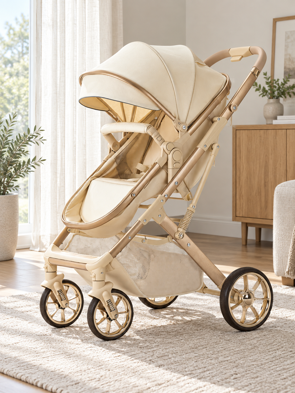 Nest Passage Reversible Folding Bassinet Stroller