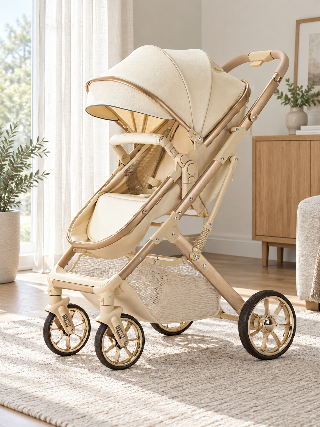 Nest Passage Reversible Folding Bassinet Stroller