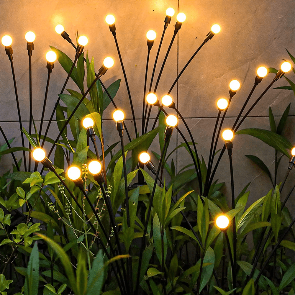 4-Pack Solar Firefly Garden Lights – IP65 Outdoor Lights