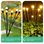 4-Pack Solar Firefly Garden Lights – IP65 Outdoor Lights