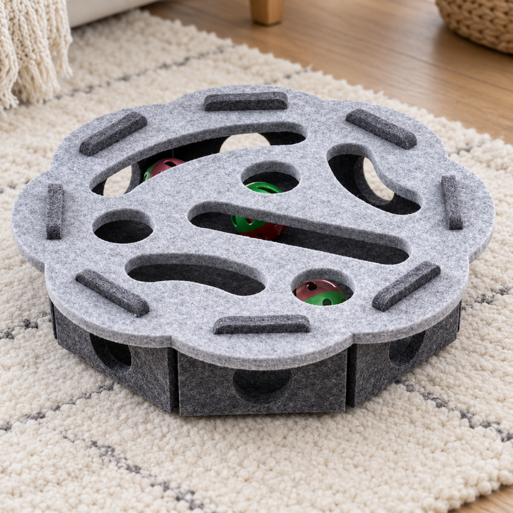Pawpath Felt Cat Puzzle Maze