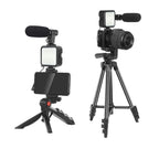 Phone Vlogging Kit – Remote Control, LED Light & Shotgun Microphone