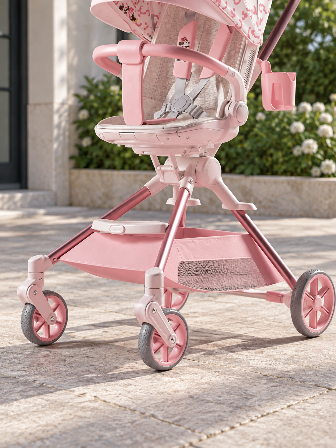 Pivot Path Rotating Seat Folding Baby Stroller