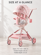 Pivot Path Rotating Seat Folding Baby Stroller