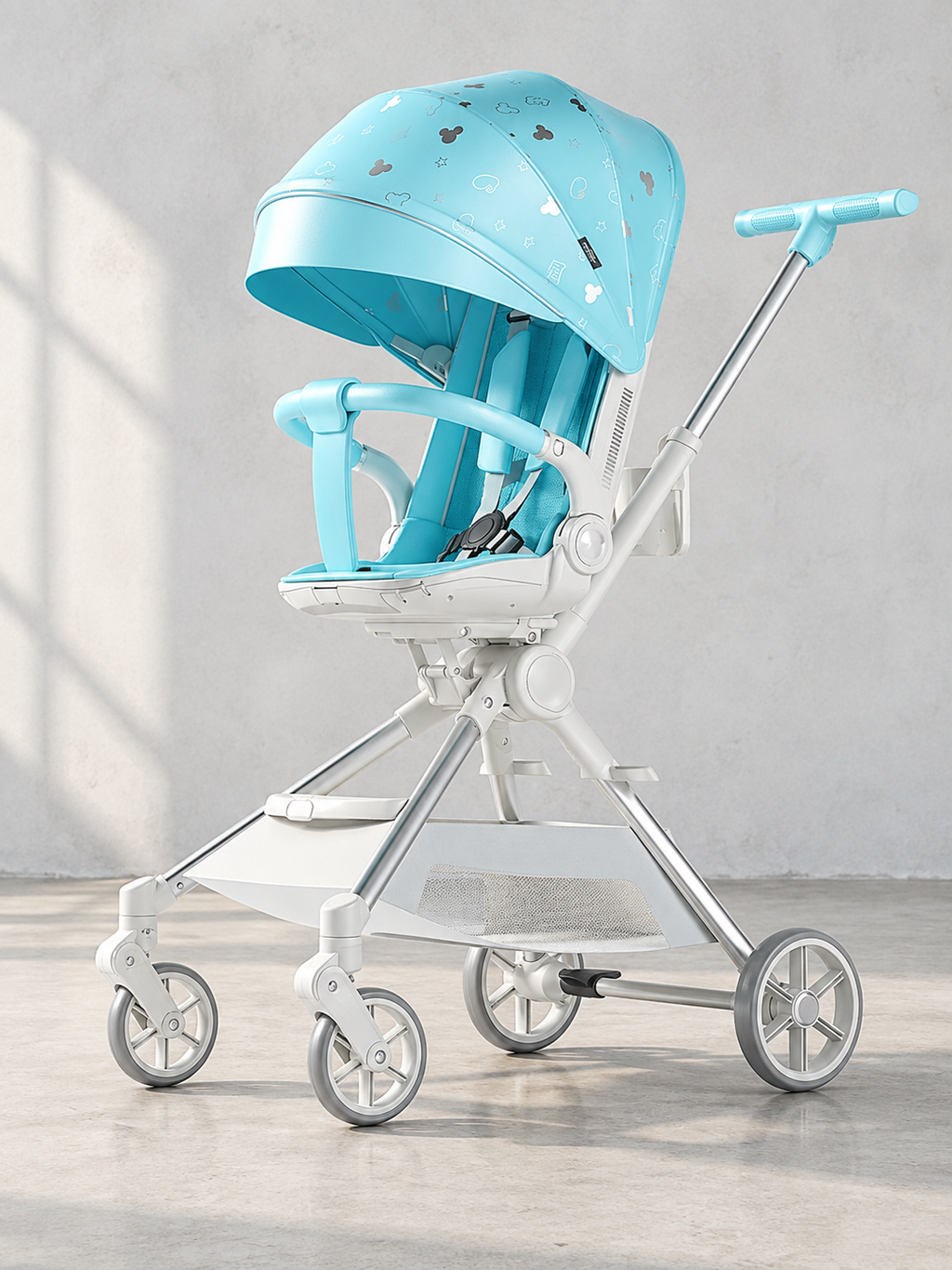 Pivot Path Rotating Seat Folding Baby Stroller