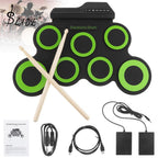 Portable Electronic Drum Pad - USB Drum Silicone Pad