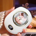 Portable Hand Warmers & Power Bank  – 2-in-1 Device with 10,000mAh Battery with Temperature Display, Adjustable Heat, Perfect Christmas Gift