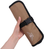 Tool Roll Bag – Roll-Up Oxford Cloth Wrench Organizer, 8 Pockets, Buckle Strap