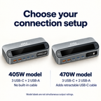 Portline LCD Desktop GaN Charging Station