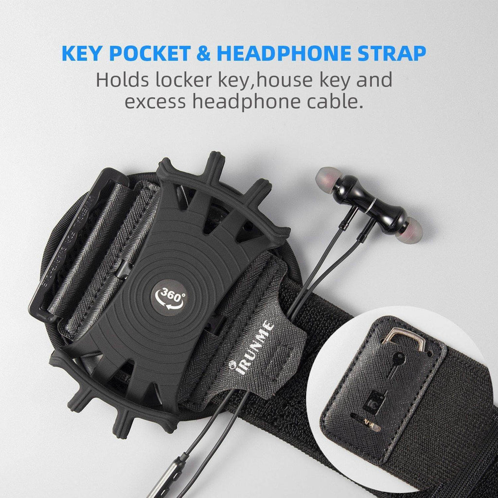 Rotating Sports Phone Holder Wristband