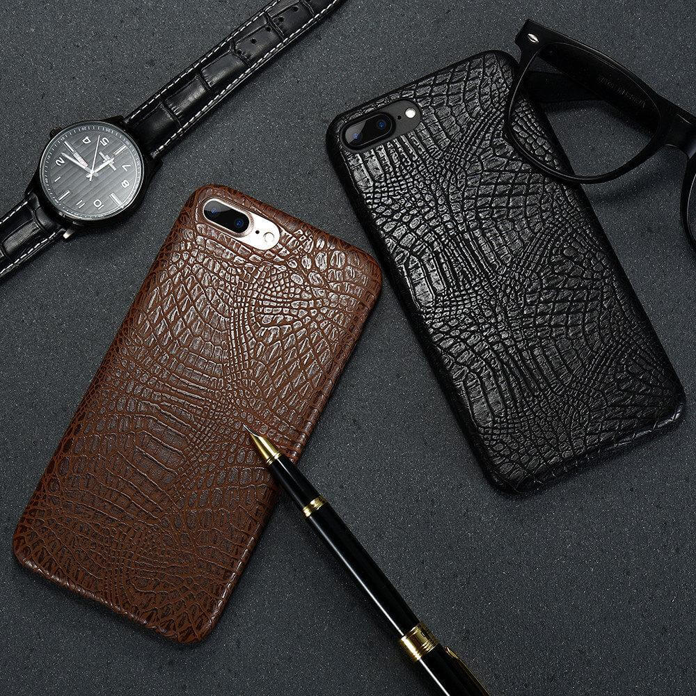 Luxury Crocodile Business Style Leather Iphone Cases