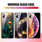 Luxury Space Silicone Glass Anti Slip Iphone Cases