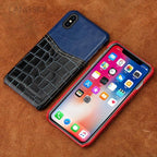 Handmade Crocodile Pattern Wax Leather Luxury IPhone Cases