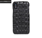 Luxury Natural Crocodile Skin Case for iPhone Models