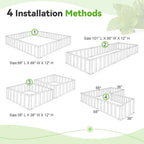 Outdoor Flower Vegetable Raised Garden Bed