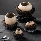 Ahahay | Creative Ceramic Bird Nest Eggshell Bowl