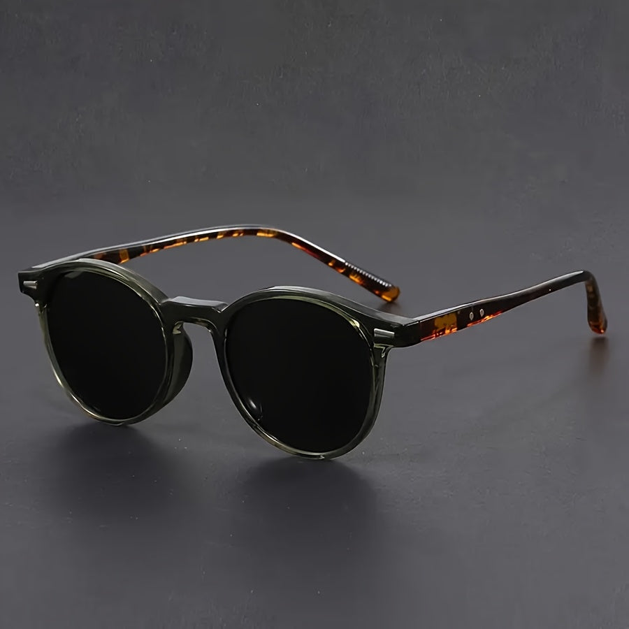 Miroken | Men's Sunglasses RetroView – Round Tortoiseshell Glasses with Lightweight Frame