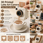 3D-Printed Latte Art Camera Stencil Tool