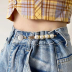 Ahahay | 4 pieces | Elegant safety pin brooch with pearls and rhinestones