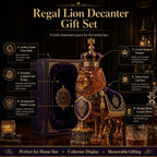 Royal Lion Glass Whiskey Decanter Set