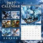 Dragons of a Higher World 2027 Wall Calendar