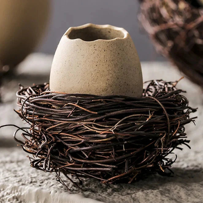 Ahahay | Creative Ceramic Bird Nest Eggshell Bowl