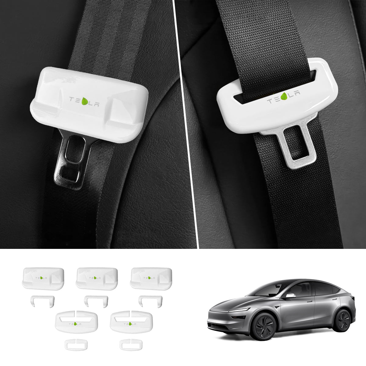 Seat Belt Buckle Cover Set for Tesla Model Y Juniper 2025+