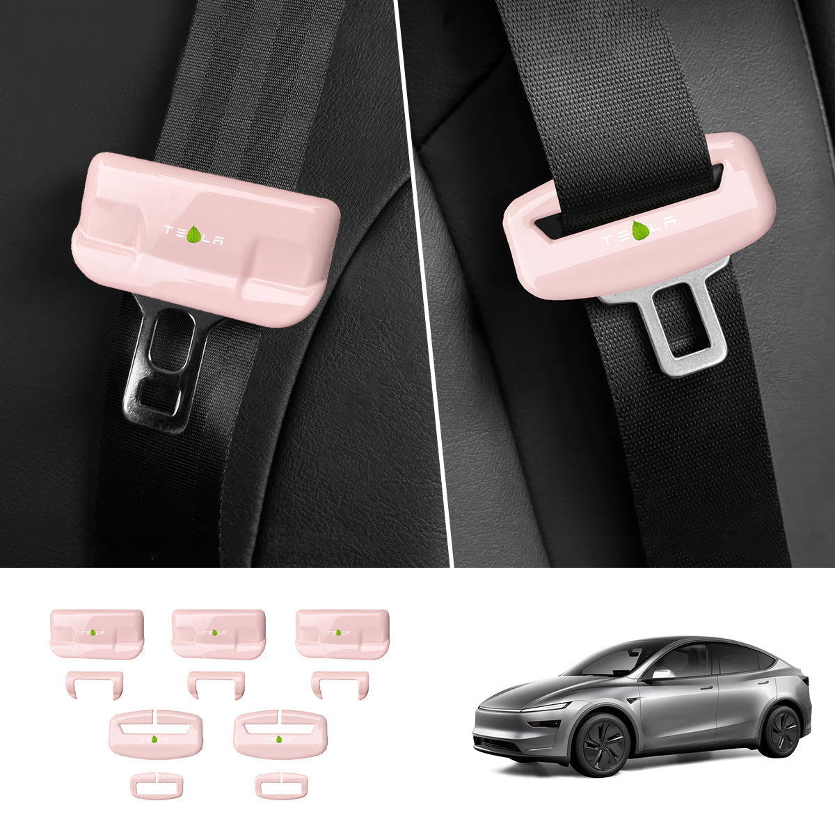 Seat Belt Buckle Cover Set for Tesla Model Y Juniper 2025+