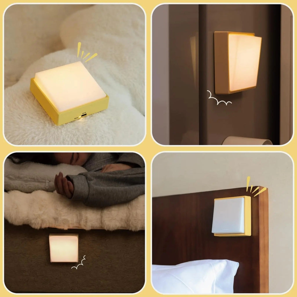 Ahahay | Wireless dimmable night light – Rechargeable with timer & magnet attachment