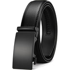 Micro-Adjust Leather Ratchet Belt