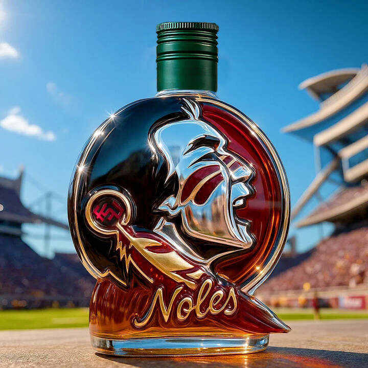 Florida State Seminoles Whiskey Bottle