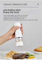 Ahahay | Rechargeable Automatic Salt Pepper Grinder