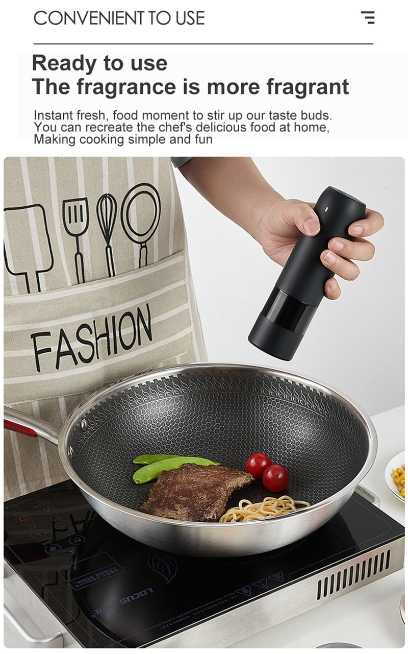 Ahahay | Rechargeable Automatic Salt Pepper Grinder