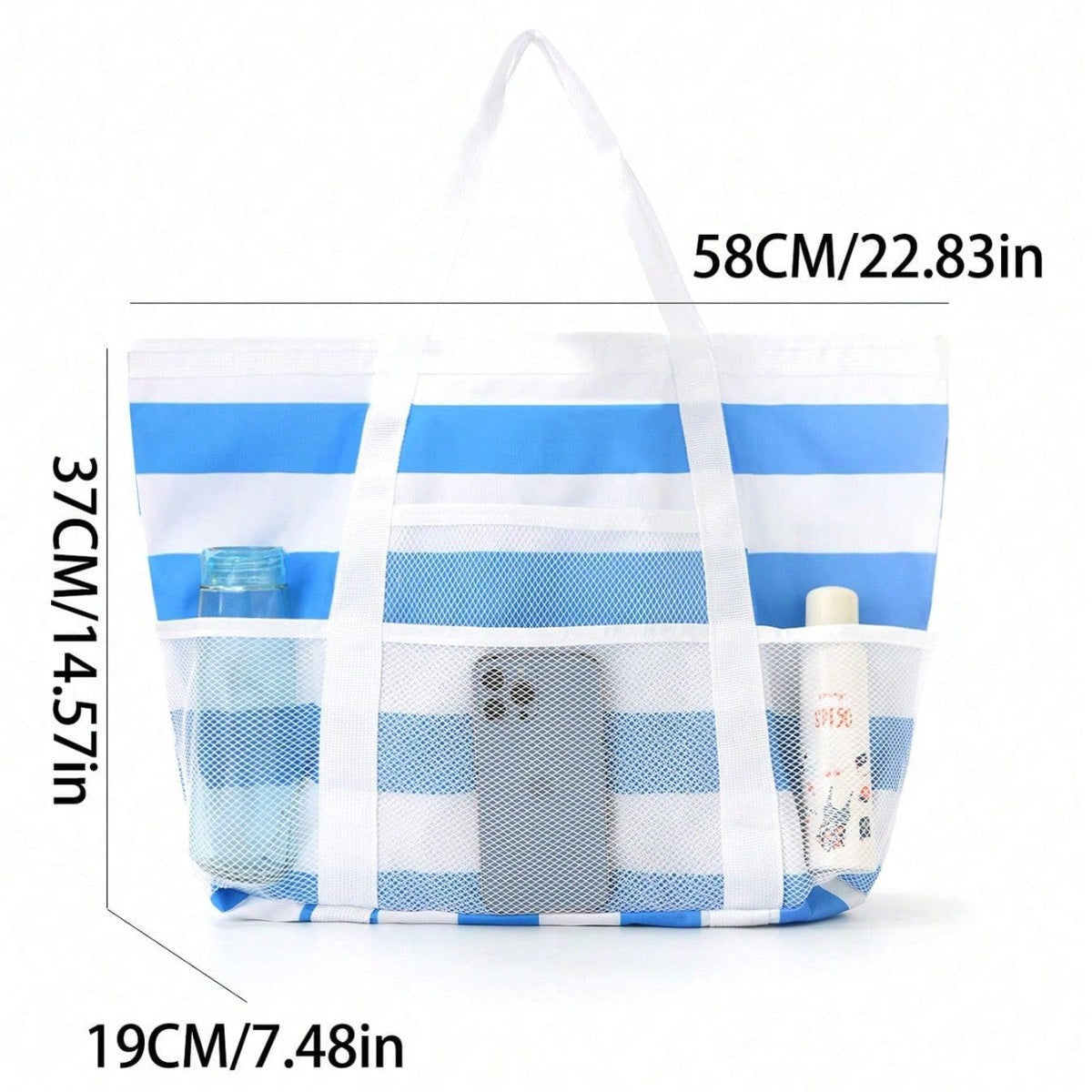 Large Beach Bag Made of Breathable Mesh Material 
Maetiva