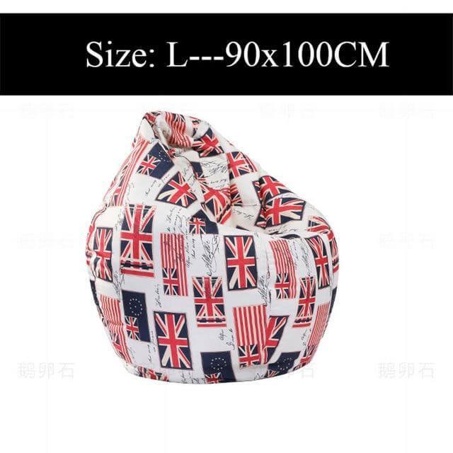 Ahahay | Printed Lounger Sofa Bean Bags
