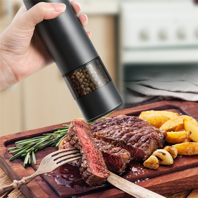 Ahahay | Rechargeable Automatic Salt Pepper Grinder