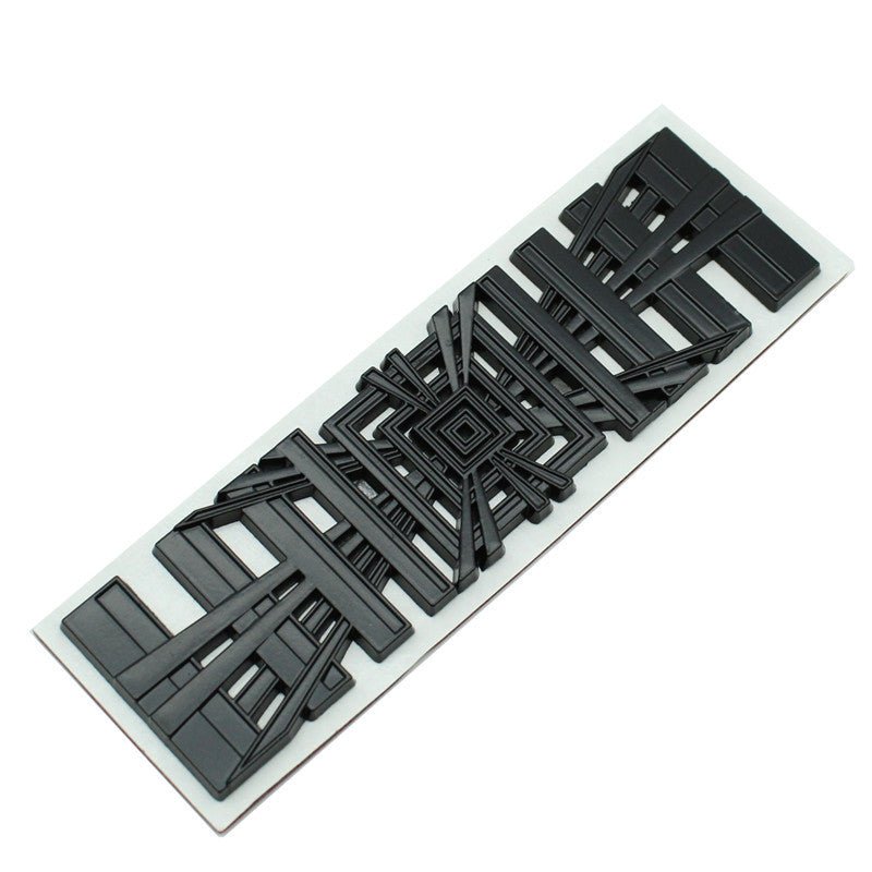 3D Metal Letter Emblem Badge | Multiple Styles | 3M Adhesive | Custom Lettering
