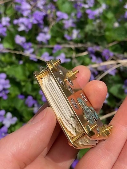 Miroken | Mini Flower Press | Compact Botanical Keepsake Maker | Portable Craft Tool