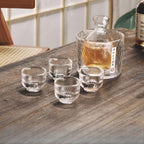 Japanese Glass Set – Elegant Sake & Whisky Set | Perfect for Bar & Home | Ahahay