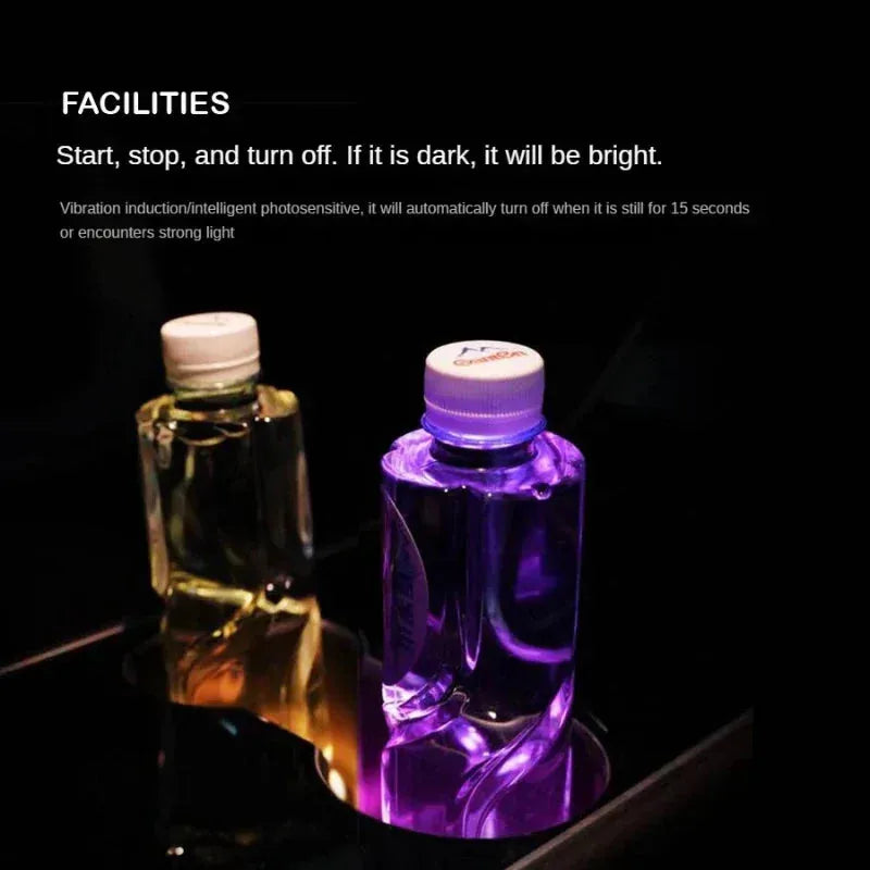 1LED Car Cup Holder Coasters-2 PCS