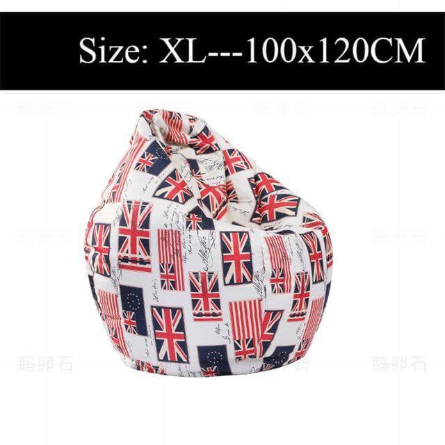 Ahahay | Printed Lounger Sofa Bean Bags